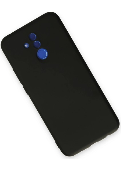 Huawei Mate 20 Lite Kılıf Nano Içi Kadife Silikon - Siyah Dpmah