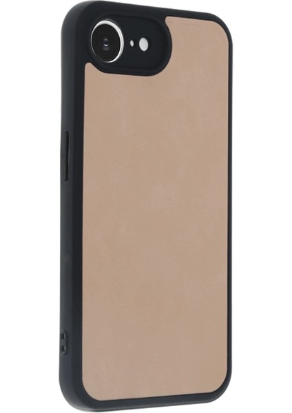 Iphone 16E Kılıf Aras Deri Kapak - Pudra Dpmah