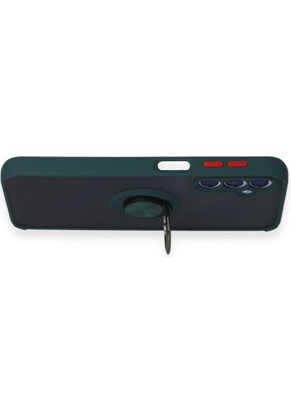 Samsung Galaxy M34 5g Kılıf Montreal Yüzüklü Silikon Kapak - Yeşil Dpmah indirimleri