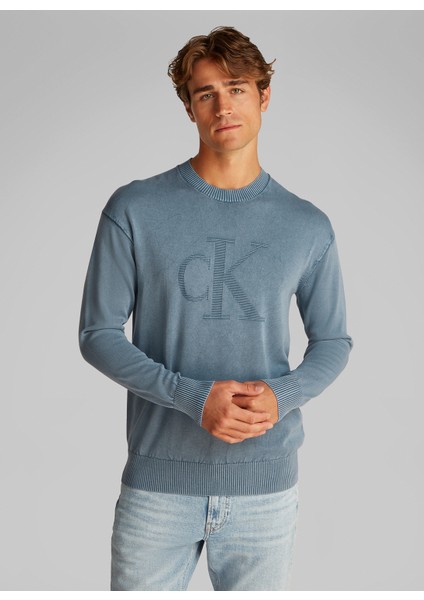 Indigo Erkek Kazak J30J327278CK1 Premıum Monogram Swt