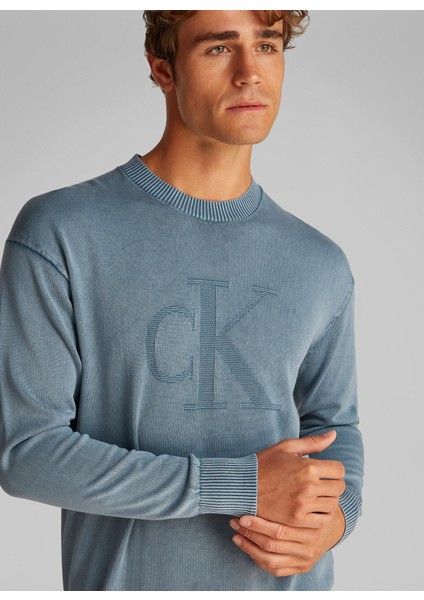 Indigo Erkek Kazak J30J327278CK1 Premıum Monogram Swt