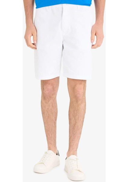 %100 Pamuk Regular Fit Bermuda Şort E1231AX25SM