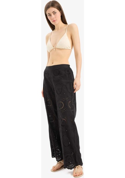 Regular Fit Brode Plaj Pantolonu-Fall in Love E4711AX25SM fırsatları