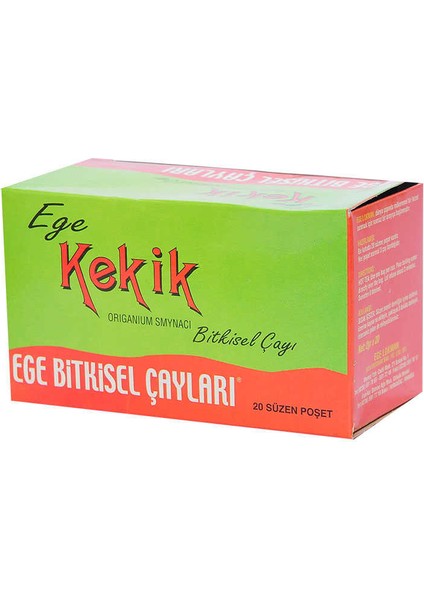 Kekik Otu Bitki Çayı 20 Süzen Poşet