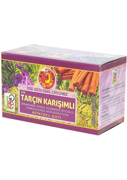 Tarçın Karışımlı Bitkisel Çay 20 Süzen Poşet