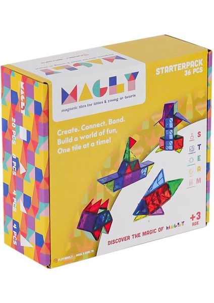 Mlg-36 Manyetik Blok 36 Parça -Gepettoys