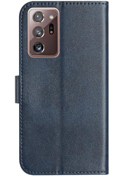 Samsung Galaxy Note 20 Ultra Tam Korumalı Telefon Pu Deri Cüzdan Standlı Kılıf (Yurt Dışından)
