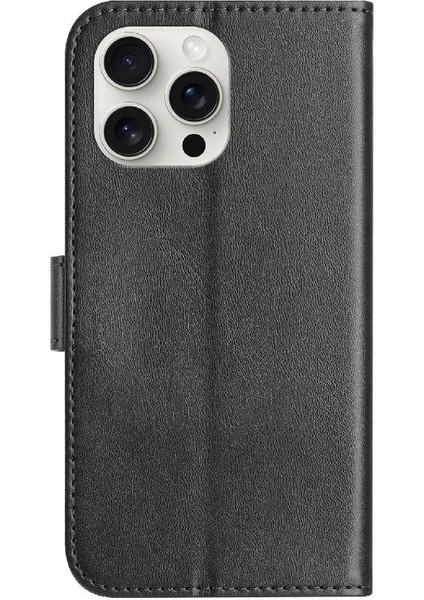 iPhone 14 Pro Max Tam Korumalı Telefon Pu Deri Cüzdan Standlı Kılıf (Yurt Dışından)