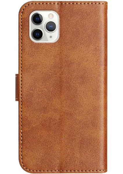 iPhone 11 Pro Max Tam Korumalı Telefon Pu Deri Cüzdan Standlı Kılıf (Yurt Dışından)