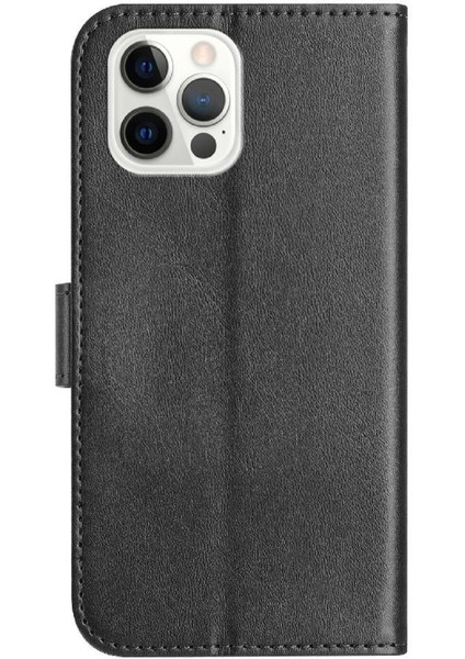 iPhone 12 Pro Max Tam Korumalı Telefon Pu Deri Cüzdan Standlı Kılıf (Yurt Dışından)