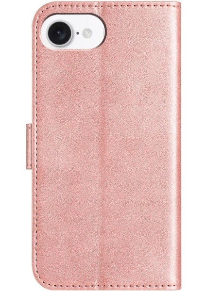 iPhone 16E Tam Korumalı Telefon Pu Deri Cüzdan Standlı Kılıf (Yurt Dışından)