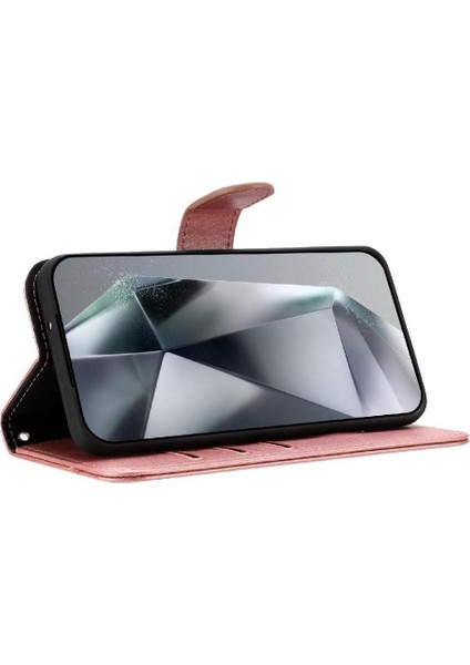 Samsung Galaxy S25 Edge Tam Korumalı Telefon Pu Deri Cüzdan Standlı Kılıf (Yurt Dışından)