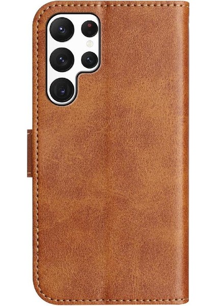 Samsung Galaxy S24 Ultra Tam Korumalı Telefon Pu Deri Cüzdan Standlı Kılıf (Yurt Dışından) indirimleri