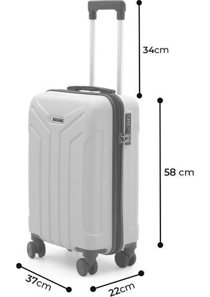 Petra Lüx Abs Kabin Boy Valiz 55 cm indirimleri