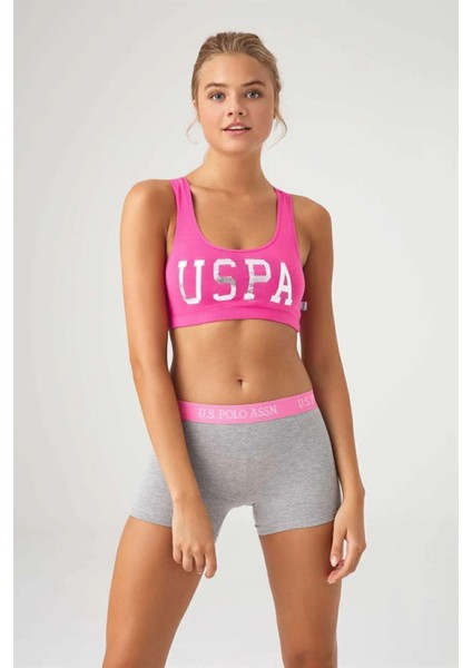 Kadın Fuşya Büstiyer Şort Takım