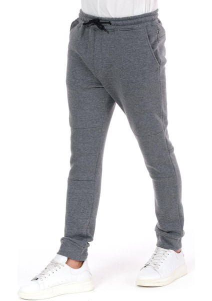 Erkek Paçası ve Beli Lastikli Bağcıklı Üç Iplik Şardonlu Kalın Rahat Spor Eşofman Altı Pantolon modelleri