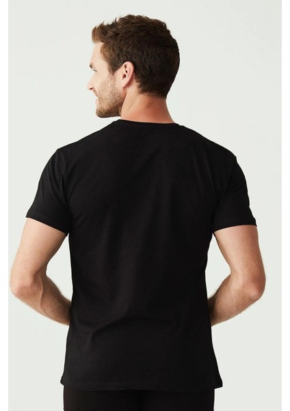 - Erkek Siyah 2 Li Yuvarlak Yaka T-Shirt 90002 fırsatları