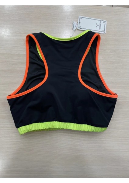 Sporcu Sırtı Çapraz Tek Bikini Üst 24188 fiyatları