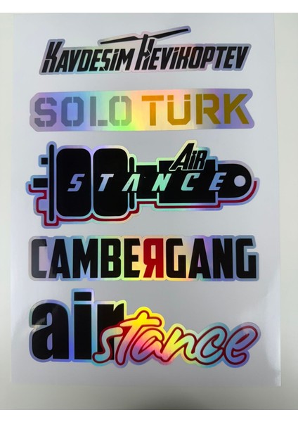 Hologram Araç Sticker'ı Arka Cam Sticker Araba