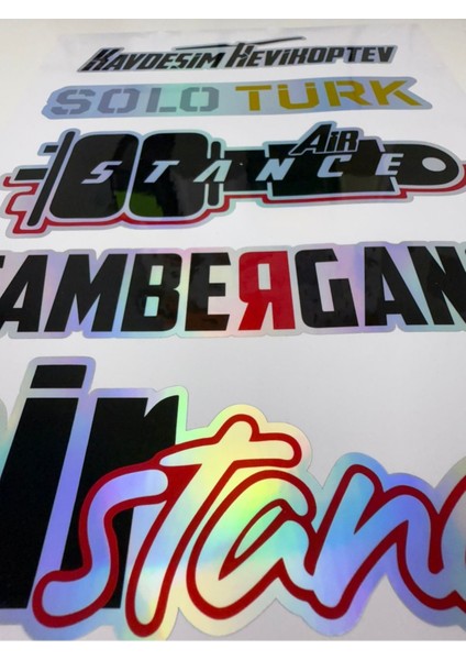 Hologram Araç Sticker'ı Arka Cam Sticker Araba