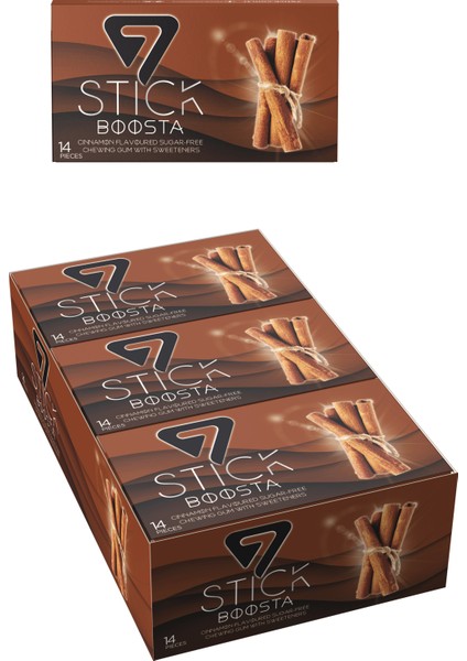 Şekersiz 14'lü Tarçın Aromalı Sakız 29gr (12 Adet)