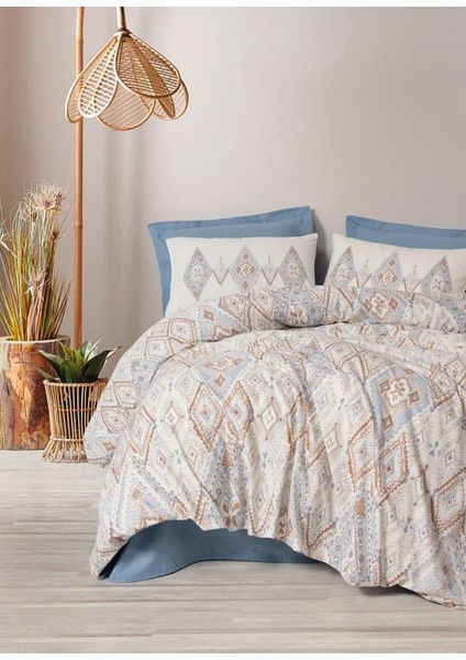 Bohem Çift Kişilik Nevresim Takımı Zanora Indigo