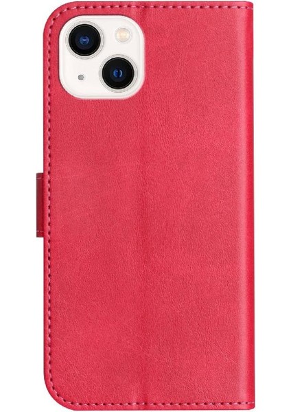 iPhone 14 Plus Tam Korumalı Telefon Pu Deri Cüzdan Standlı Kılıf (Yurt Dışından)