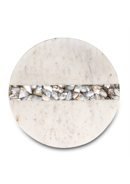 Romano Mermer Servislik 14X14X1.76 cm Beyaz