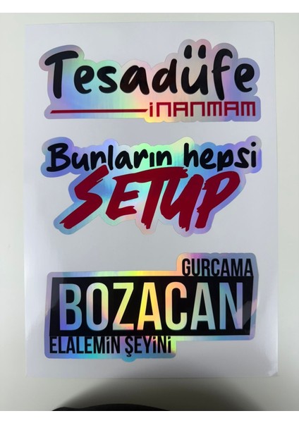 Hologram Araç Sticker'ı Arka Cam Sticker Araba