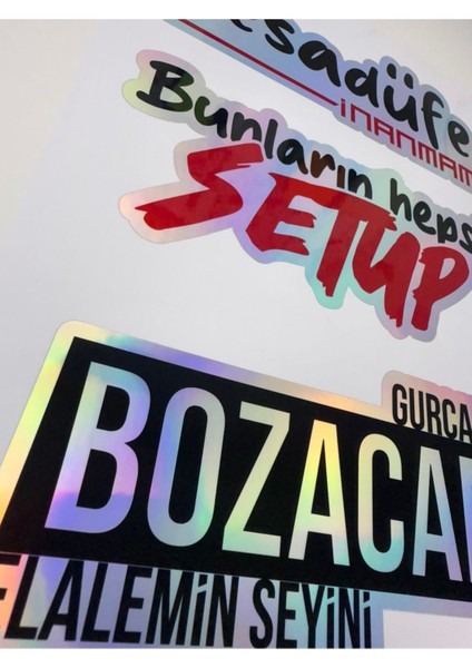 Hologram Araç Sticker'ı Arka Cam Sticker Araba