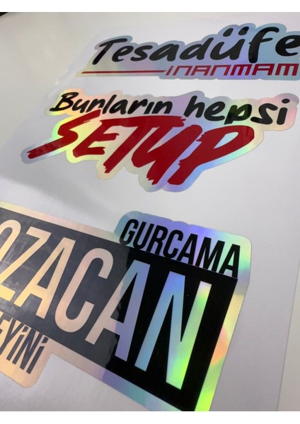 Hologram Araç Sticker'ı Arka Cam Sticker Araba