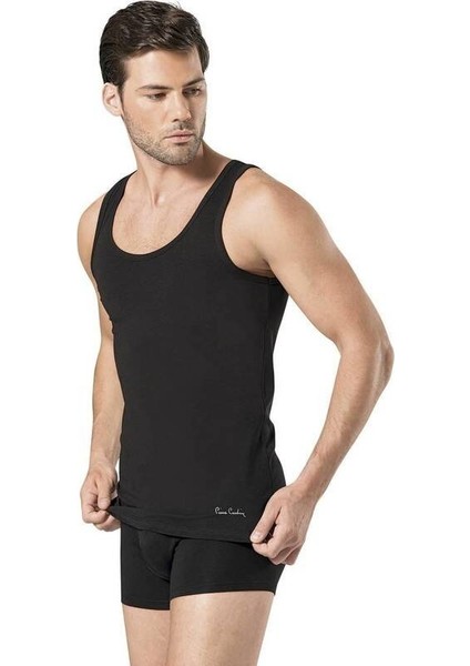 Erkek Stretch Atlet Boxer Takım Siyah