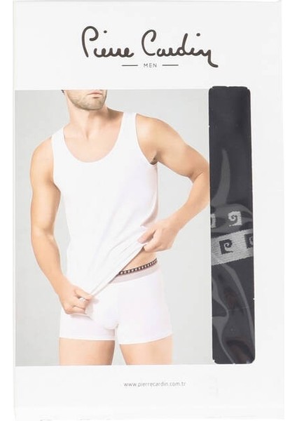 Erkek Stretch Atlet Boxer Takım Siyah