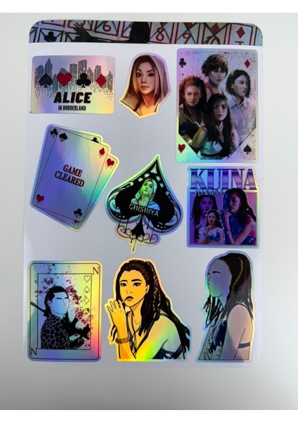 Alice In Borderland Hologram Sticker A4 1 Sayfa fiyatları
