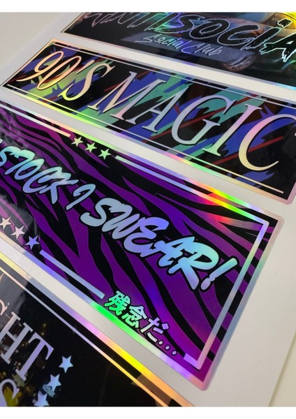 Araç Cam Hologram Baskılı Sticker ( Etiket )