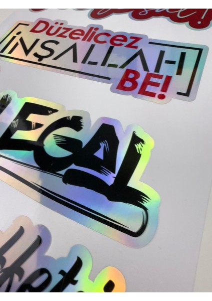 Hologram Araç Sticker'ı Arka Cam Sticker Araba