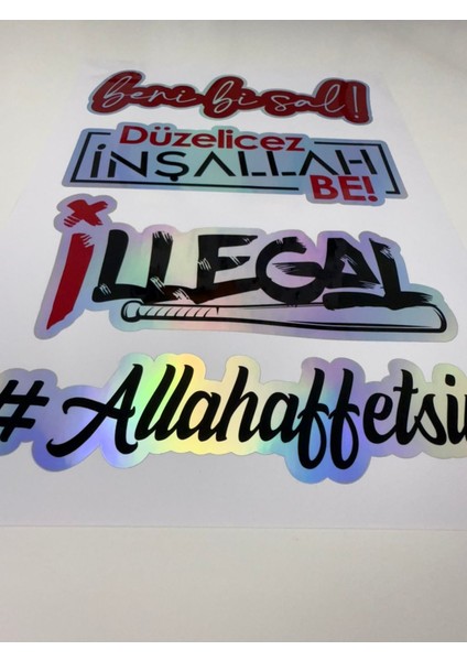 Hologram Araç Sticker'ı Arka Cam Sticker Araba