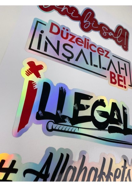 Hologram Araç Sticker'ı Arka Cam Sticker Araba