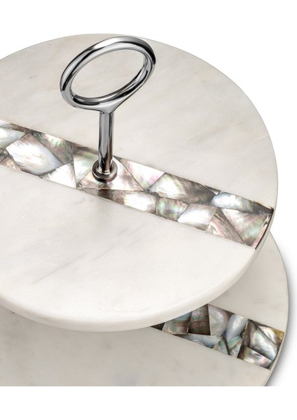 Romano Mermer 2 Katlı Servislik Beyaz fırsatları