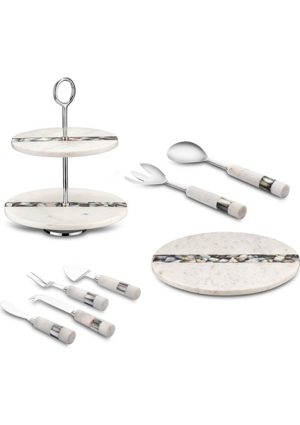 Romano Mermer 2 Katlı Servislik Beyaz indirimleri