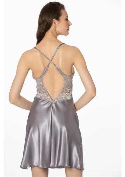 Kadın Midi Saten Gecelik Sabahlık Takım modelleri