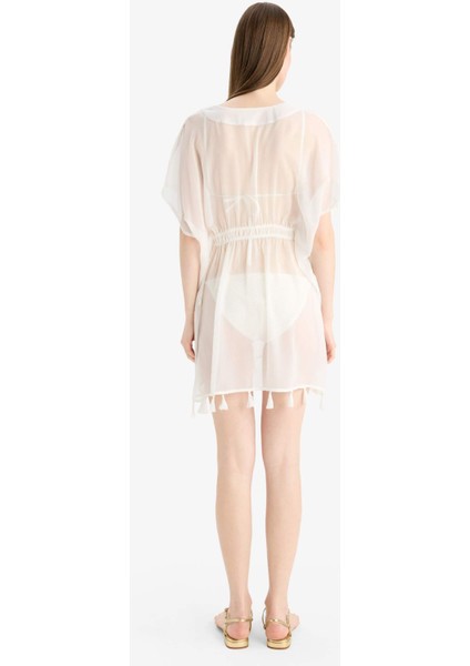 Beyaz Şifon Kimono-Fall in Love Z9958AZ25SM indirimleri