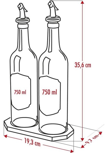 Bambu Standlı 2'li 750 ml Zeytinyağı-Sıvıyağ Şişesi Yağlık Sirkelik Seti Damlatmaz indirimleri