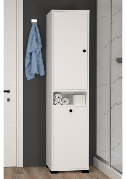 Atlas No.1 3 Raflı Sepetli Banyo Dolabı