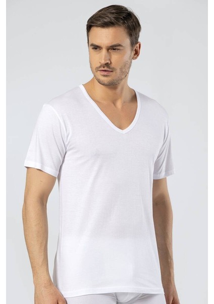 Erkek Derin V Yaka Fanila