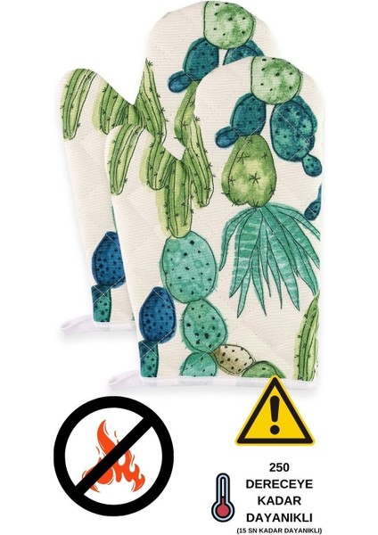 Yanmaz ve Isıya Dayanıklı Fırın Eldiveni (2 Eldiven)