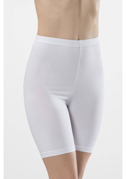 Kadın Basic Pamuklu Likralı Kısa Tayt