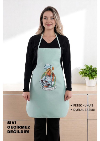 Siyah Chef Ikili Paket Leke Tutmaz Kumaş Mutfak Önlüğü Seti fiyatları