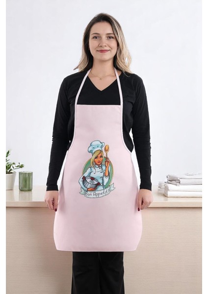 Siyah Chef Ikili Paket Leke Tutmaz Kumaş Mutfak Önlüğü Seti