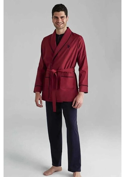 Erkek Damat Çeyiz Pijama Takım Robdöşambır Lacivert 12000